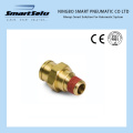 Copper Quick NPT Pipe Coupler Pneumatic Brass Union DOT Push-in Fittings